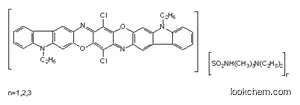 Molecular Structure of 127513-04-6 (8,18-dichloro-N-[3-(diethylamino)propyl]-5,15-diethyl-5,15-dihydroDiindolo[3,2-b:3',2'-m]triphenodioxazinesulfonamide)